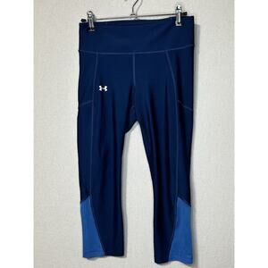 Under Armour UA Leggings Women’s Size Small Blue Elastic Waist Cropped